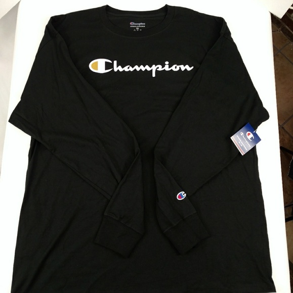 Champion Mens T-Shirt Classic Script Logo New Tee Choose Colors and Sizes M-2XL